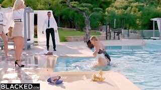 Two hungry girls Kaisa and Eveline getting fucked by a hotel employee in a steamy threesome