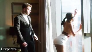 Deeper. Curvy Kazumi is dominated, gagged and spanked hard by a commanding figure
