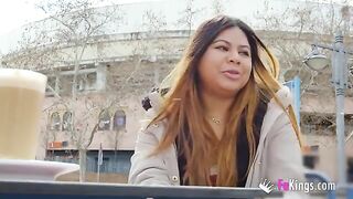 Fat Latina Yiyi Candy shows her holes in public and gets fucked hard