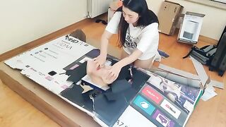 A hot stepsister gets her asshole full of sticky sperm