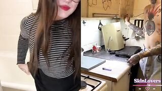 A guy lifted the mood of a student with a hard sex session