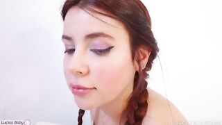 A cute girl is giving a lesson to her stepbrother on recording a porn video