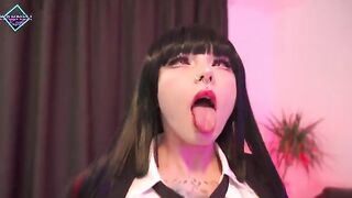 Yumeko Jabami gets her holes filled with cum and dirt by Karneli