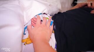Naughty girl has sex with her stepfather in the middle of the night