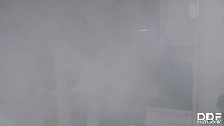 Firefighters fucked busty slut Monika Fox in an intense, passionate scene