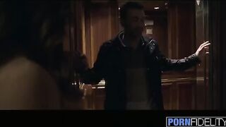A guy saved Christiana Cinn and rewarded with sex in hotel