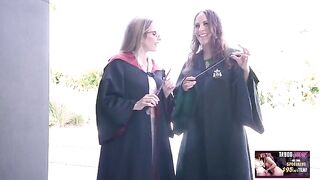 The wonderful world of magic with sexy stepmoms in a hot threesome