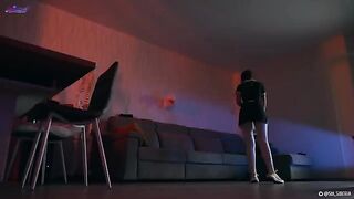 A girl turned herself into a sex-android to please her partner