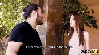 The girl is fed up with her egocentric boyfriend, so she turns to his dad