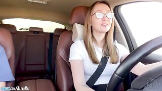 The stepson screwed his sexy stepmom in the car
