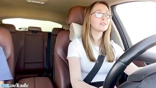 The stepson screwed his sexy stepmom in the car