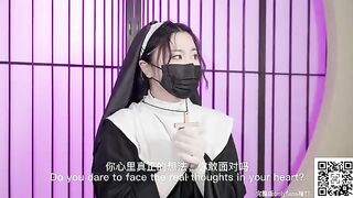 A nun, longing for intimacy, downgrades her clothes and waits for a man