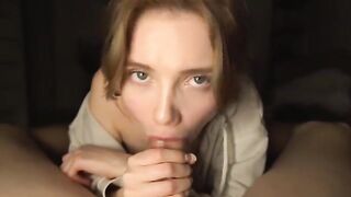The girl had a sore throat, so I sprayed her with cum