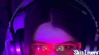 A cute 18-year-old gamer girl gets fucked hard and reaches an orgasm