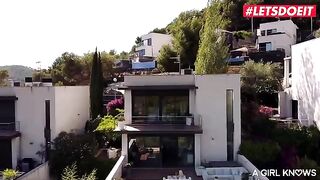 Two girls are having gentle sex fun on a stunning morning in this hot video
