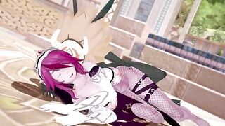 Hillachurl fucked Rosaria in a steamy Genshin Impact scene