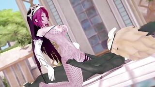 Hillachurl fucked Rosaria in a steamy Genshin Impact scene