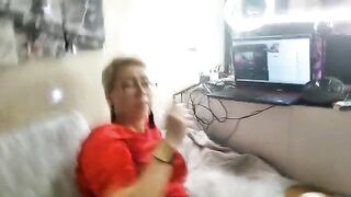 Sexual love in adulthood! MILF on camera with POV!