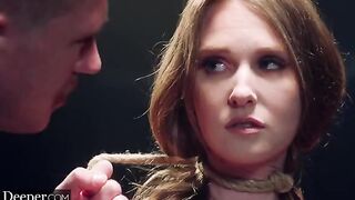 The sexy blonde Ashley Lane explores her anal kinks and rope bondage in a passionate video