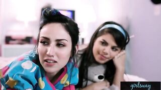 A Retro Sleepover with the hot Gina Valentina and Gianna Dior