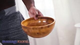 Romantic sex in massage room with Elena Vedem and BBC