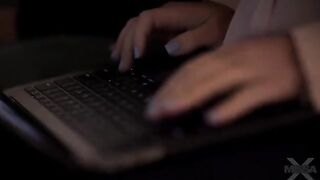 Stepdad helped her with sexting, showcasing intense passion