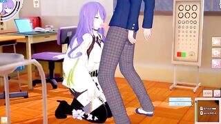 Hentai Game Koikatsu! ]Fuck Big tits Moona Hoshinova's cunt.3DCG Erotic Anime Video