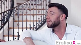 Sneaky beauty surprises her boyfriend with an erotic threesome