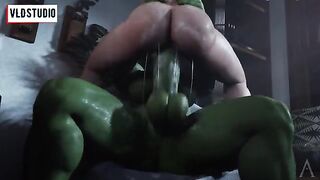Hentai futanari action with Marvel heroes in a captivating 3D world