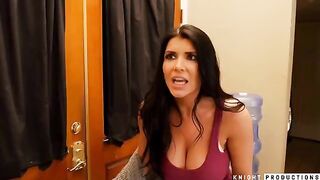 Makeup artist Romi Rain fucked hard by Brad Knight on cam