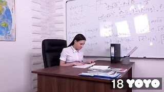 I dream of fucking my teacher and I do it in his chair