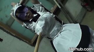 Busty Yui Satonaka gets her pussy railed by a group of guys