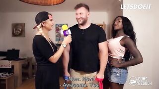 Ebony pornstar Josy Black rides her fan’s huge cock