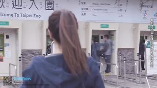 A real couple has sex in their hotel room in Taipei, creating a sexy vlog
