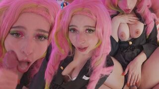 Mitsuri Kanroji from Demon Slayer gets her pussy full of cock