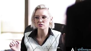 The boss summoned the girls to her office for a stern discussion