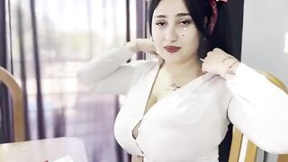 A hot girl is trying to pass the math subject by seducing her teacher