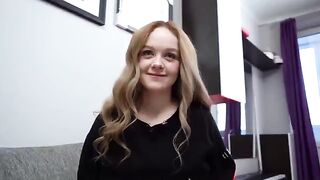 Stepsister lost at strip game, took deep blowjob with cum in mouth
