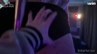 Insane orgy with college students getting fucked hard backstage