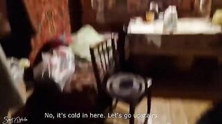 A young guy picked up a prostitute and fucked her in an abandoned house