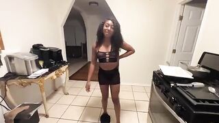 Stepdaughter got fucked by her dad instead of going out with her BF