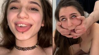 She's sweet and innocent but loves rough sex