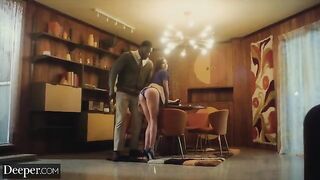 College girl Kylie gets banged hard by her tutor in a steamy session