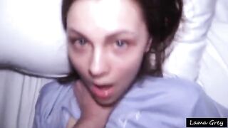 The cute girl has an extreme and rough sex with a guy in the college dorm