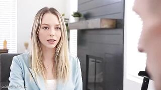 Skinny babe Lily Larimar gets fucked to get a job