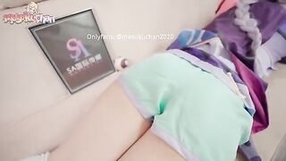 Qiqi gets her pussy filled with thick, sticky cum