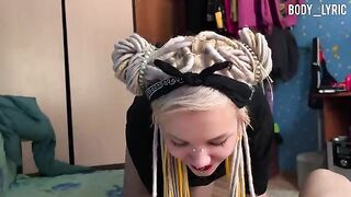 My neighbor is a real stunner. She offered to suck my cock!