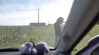 We made a stop during our road trip and got intimate outdoors