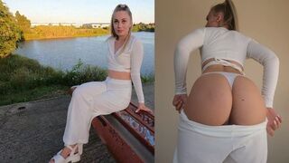 A cute girl met a guy on a dating app and gave herself to him