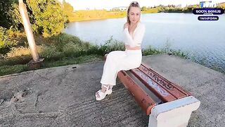 A cute girl met a guy on a dating app and gave herself to him